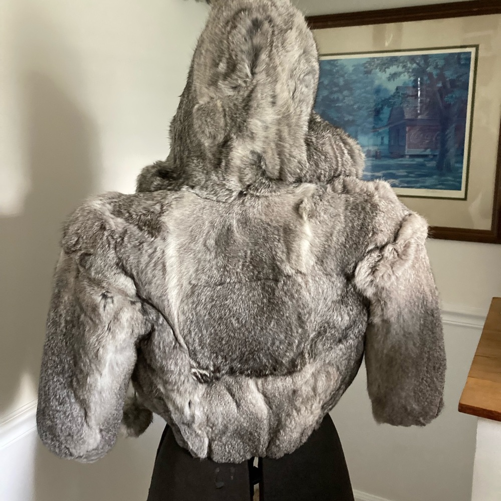 Kids Rabbit fur jacket - Picture 3 of 4